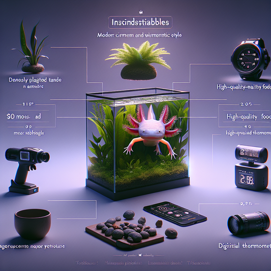 Les accessoires indispensables pour le bien-être de votre axolotl