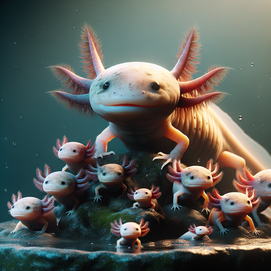 Les différentes tailles d'axolotls : du bébé à l'adulte
