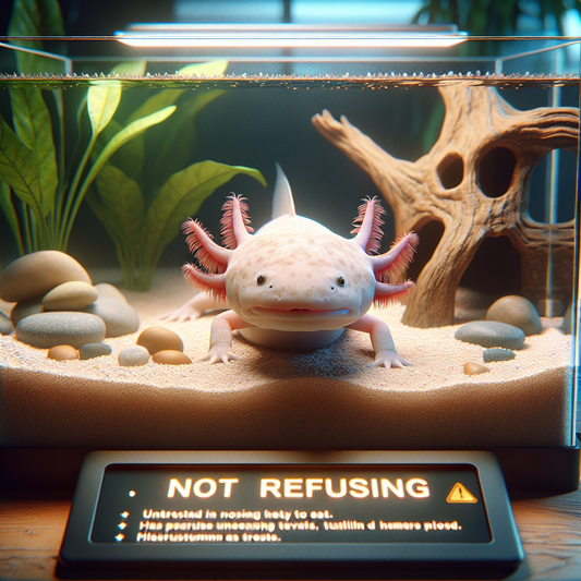 Que faire si votre axolotl ne mange pas ?
