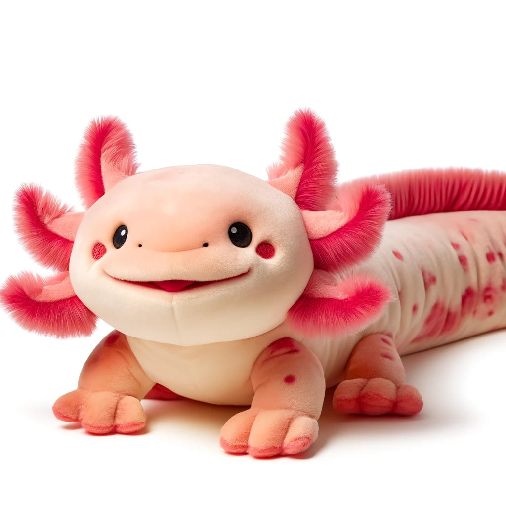 Luckxing Peluche Axolotl | Adorable Oreiller Axolotl,poupée En Pelu Cadeau Vacances Danniversaire Peluches Polygonales Amz B0cdf