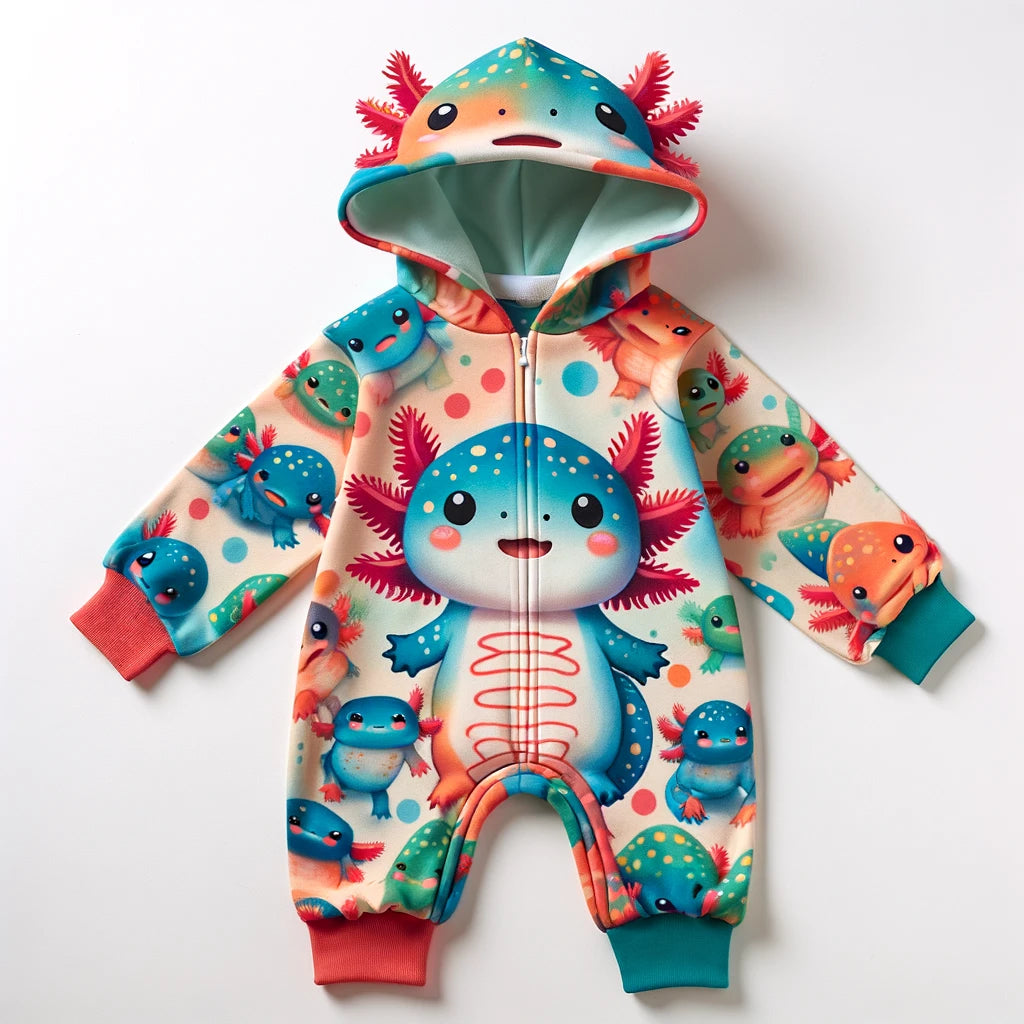Belidome Capybara Pyjamas Axolotl Pyjamas Set for Boys Girls 3-16 Years