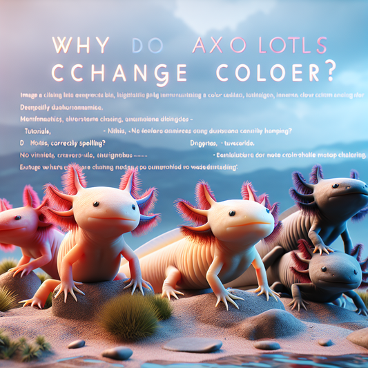 Pourquoi les axolotls changent-ils de couleur ?