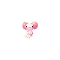 Badge petite axolotl rose