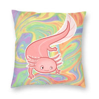 Housse de coussin Axolotl mignonne