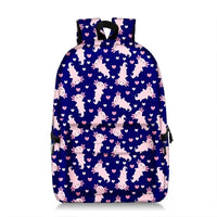 Sac à dos scolaire bleu Axolotl