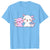 Tee-shirt Axolotl trop mignon-Bleu clair