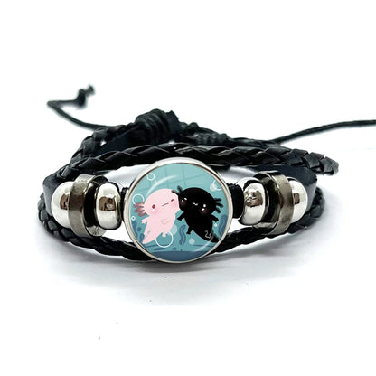 Bracelet Axolotl en cuir