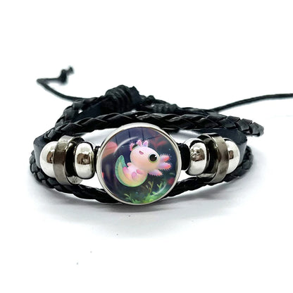 Bracelet Axolotl en cuir