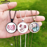 Collier pendentif Axolotl fantaisie