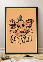 Poster Axolotl vintage