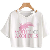 Tee-shirt Mother of Axolotl blanc