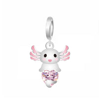 Pendentif charme Axolotl argent