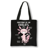 Sac spécial réutilisable Axolotl Anatomie