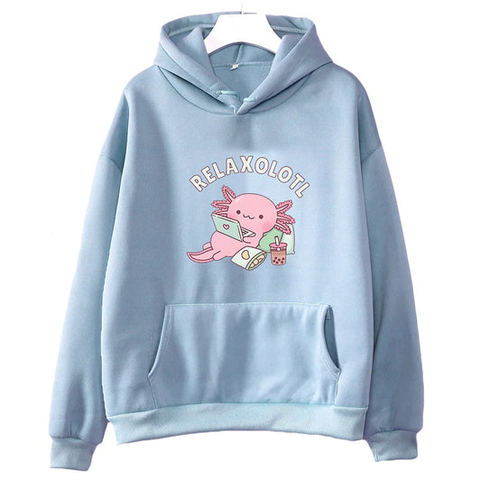 Sweat à capuche Axolotl Relaxolotl XS au 3 XL