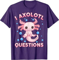 Tee-shirt violet Axolotl