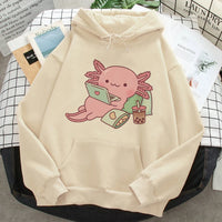 Sweat à manche longue Axolotl beige