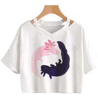 Tee-shirt Ying & yang Axolotl