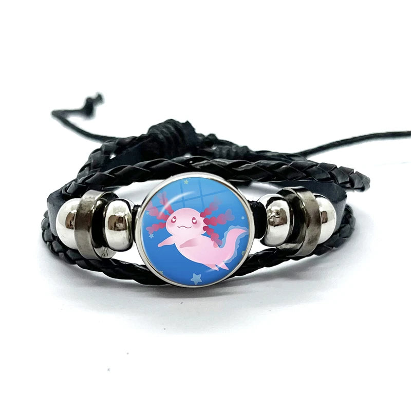 Bracelet Axolotl en cuir