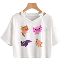 Tee-shirt court Axolotl