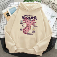 Sweat à capuche Axolotl Anatomie