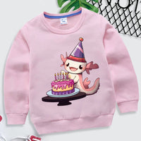 Pull à capuche Axolotl joyeux anniversaire