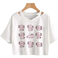 Tee-shirt court Axolotl émotive