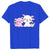 Tee-shirt Axolotl trop mignon-Bleu