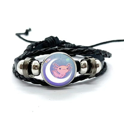 Bracelet Axolotl en cuir