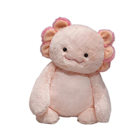 Douce peluche Axolotl rose