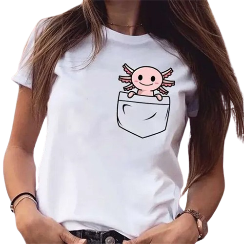 Tee-shirt Axolotl pour femme été